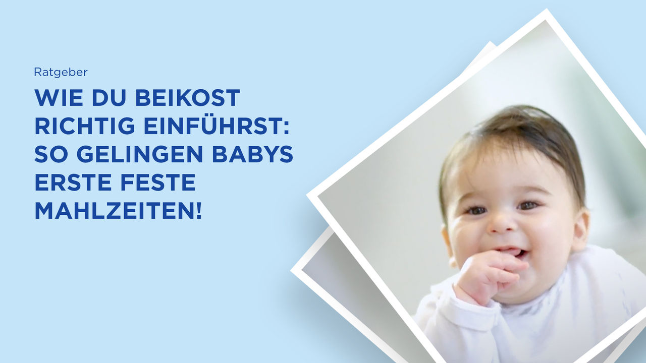 Foto von Baby mit Finger im Mund