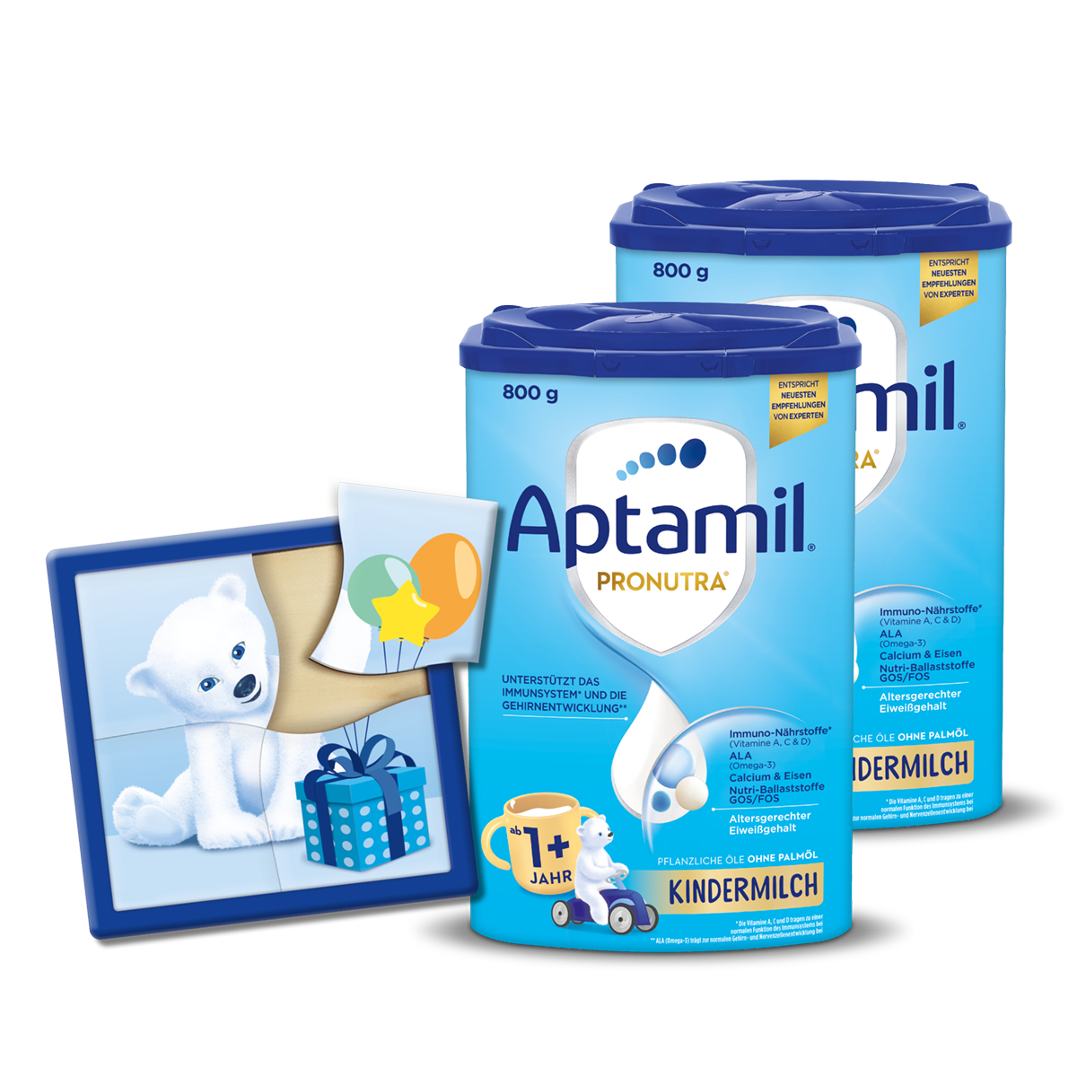 Limitiertes Kindermilch-Paket 1+ mit Puzzle