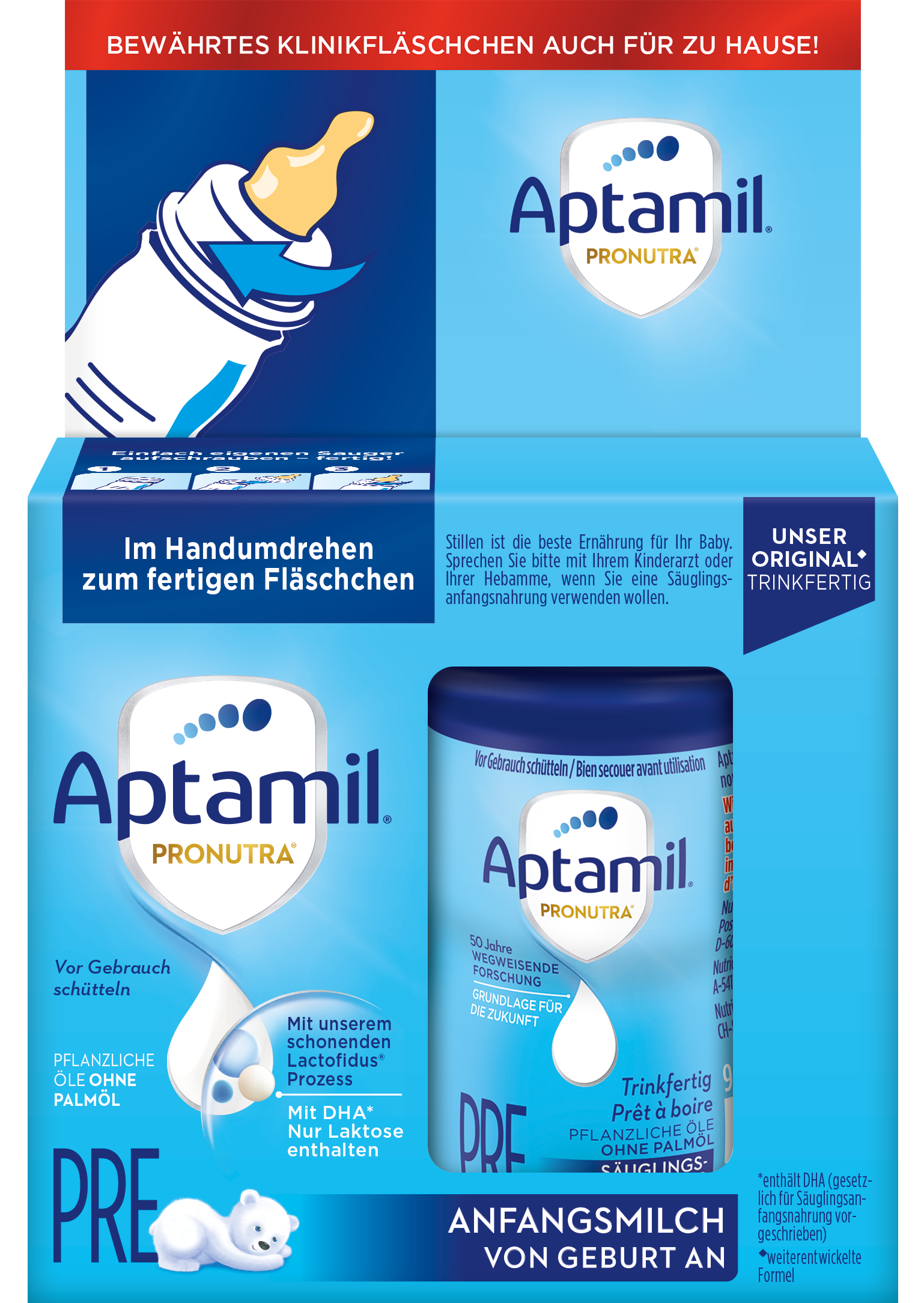 Aptamil Pronutra Pre Trinkfertig (2x90ml)