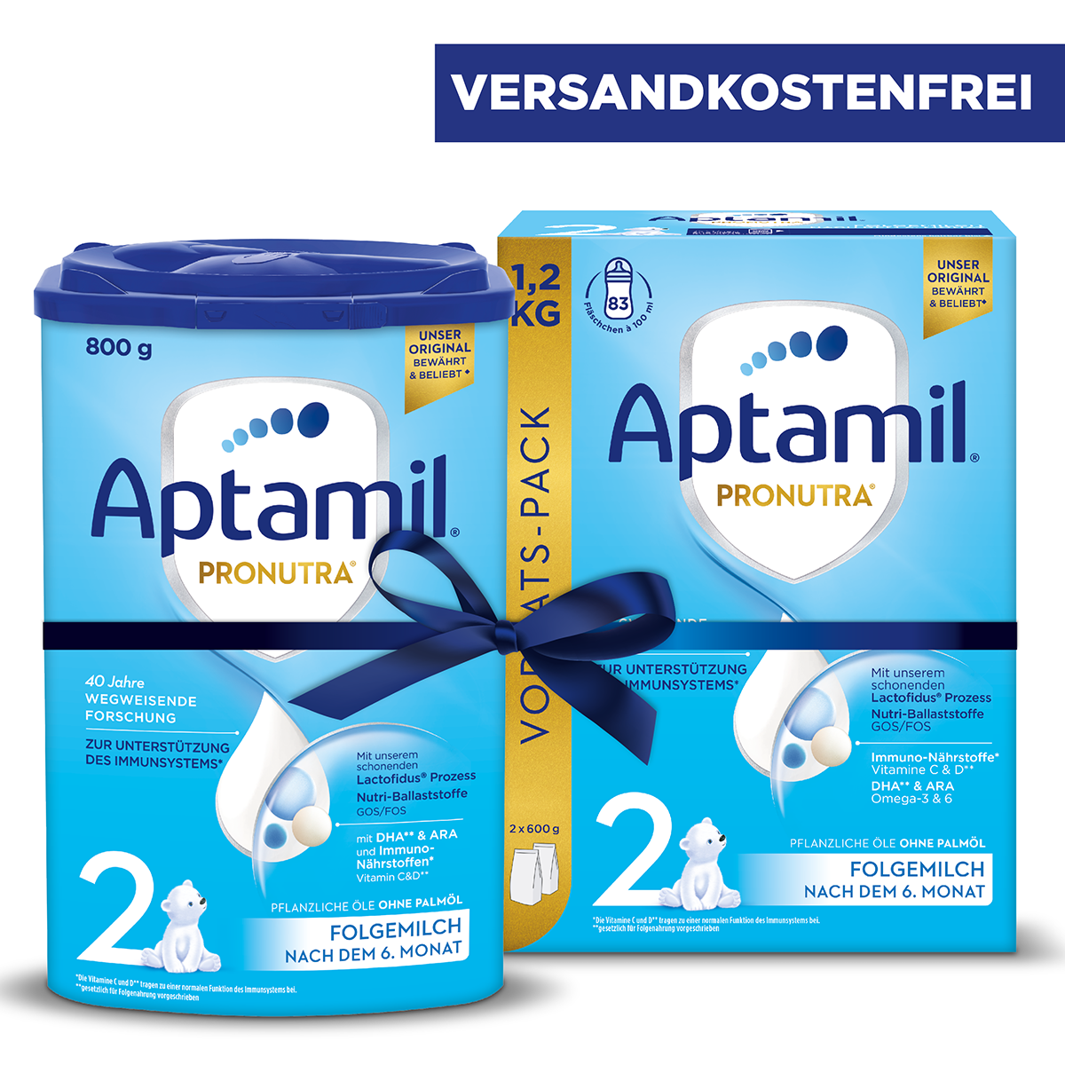 Gratis Lieferung: Aptamil 2 800g + 1,2 kg