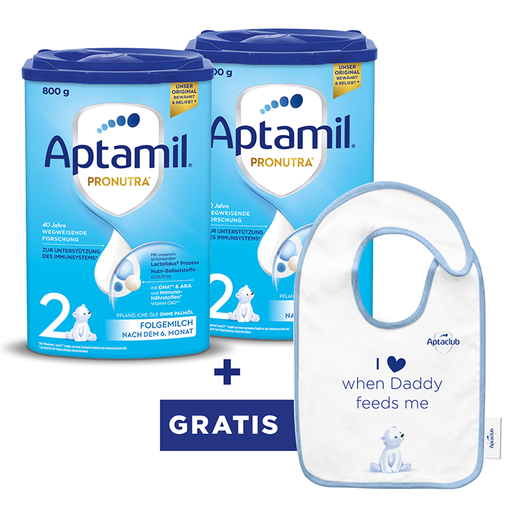 Aptamil Pronutra 2 + Lätzchen Bundle