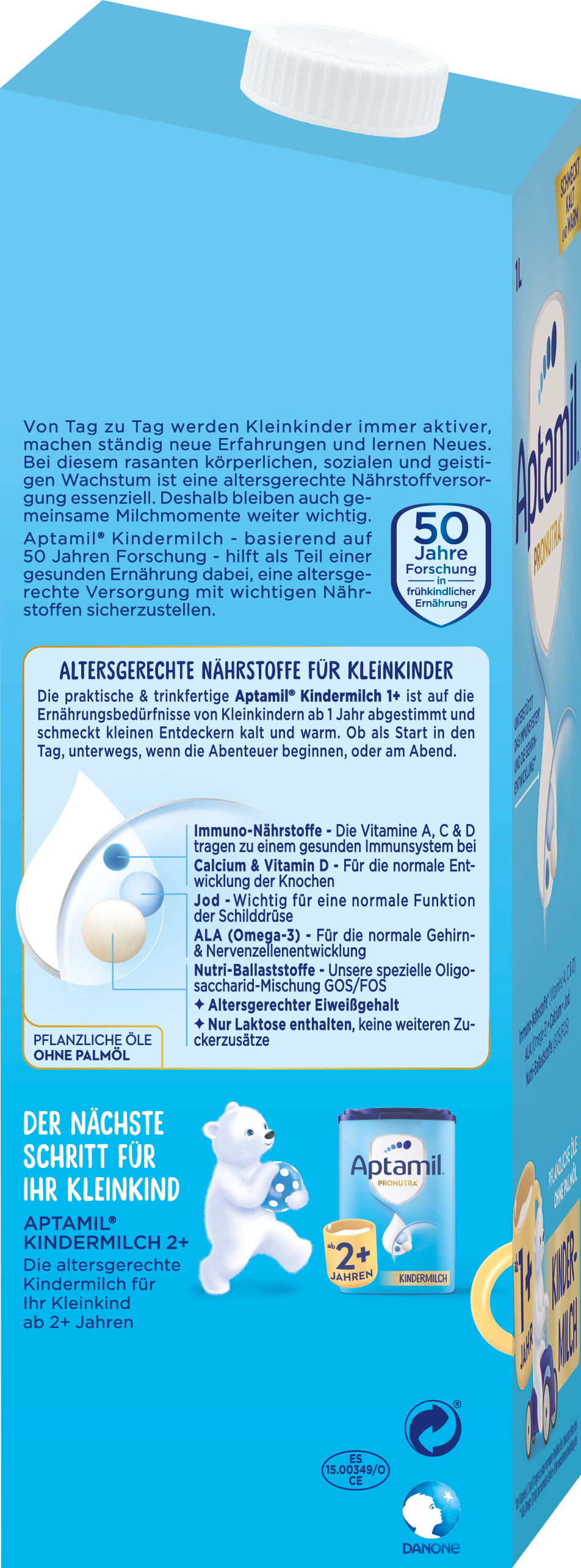 APTAMIL KINDERMILCH 1+ 1L TETRA DA