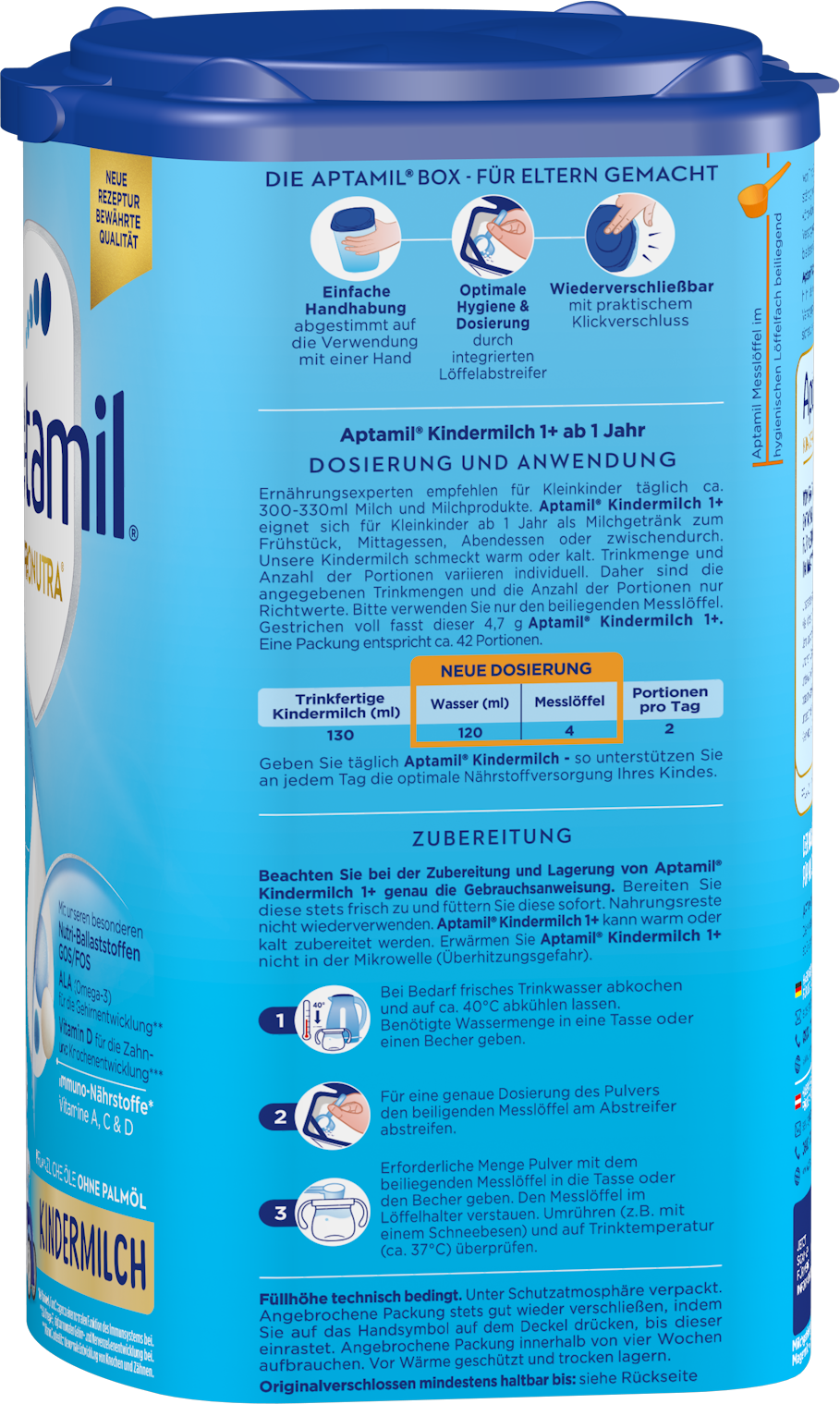 APTAMIL PRONUTRA KINDERMILCH 1+ 800g EZP DA 0623