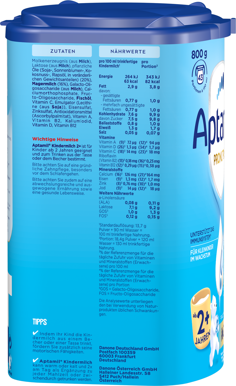 APTAMIL PRONUTRA KINDERMILCH 2+ 800g EZP DA 0623