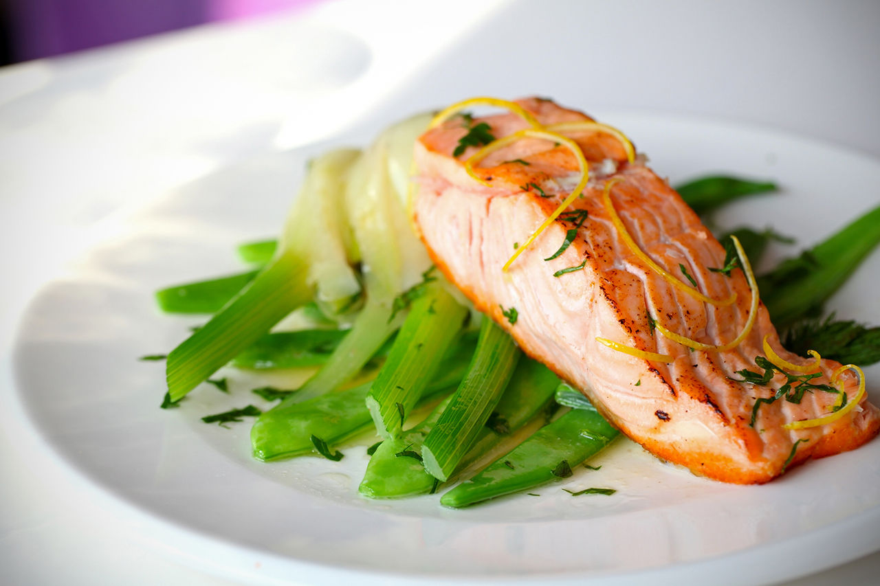 Seelachsfilet mit Ofen-Fenchel